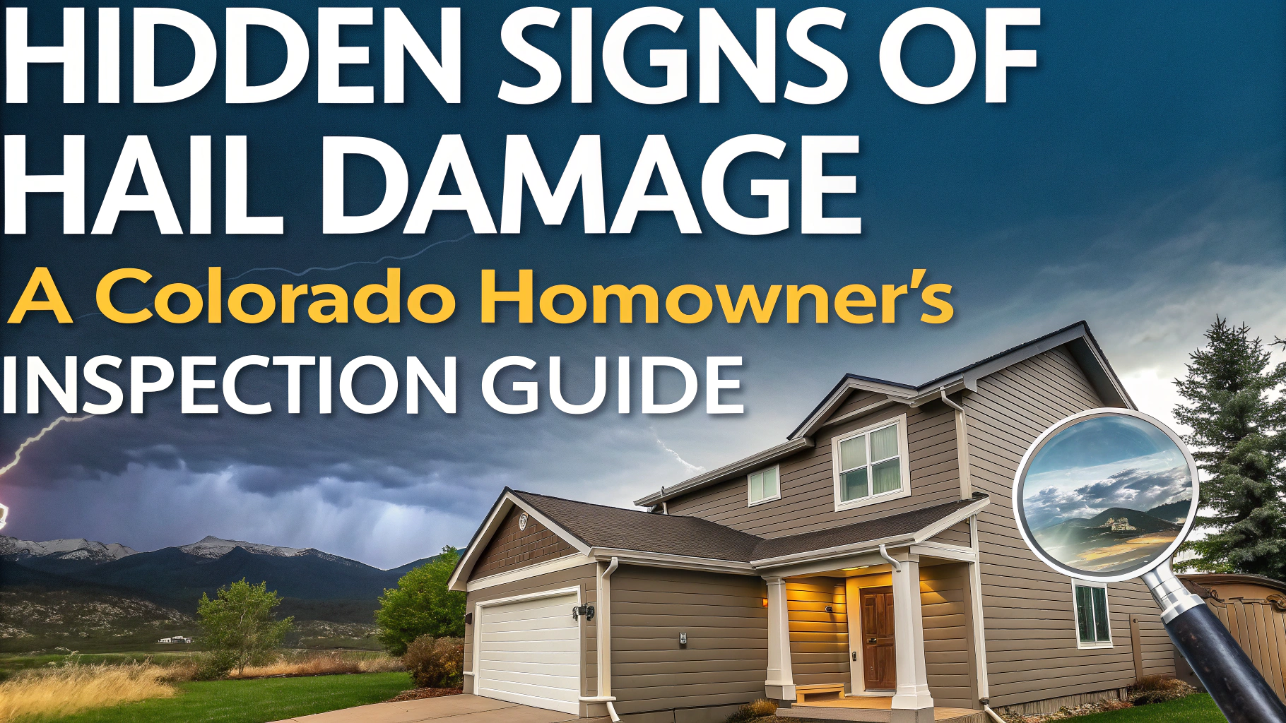Hidden Signs of Hail Damage: A Colorado Homeowner's Inspection Guide