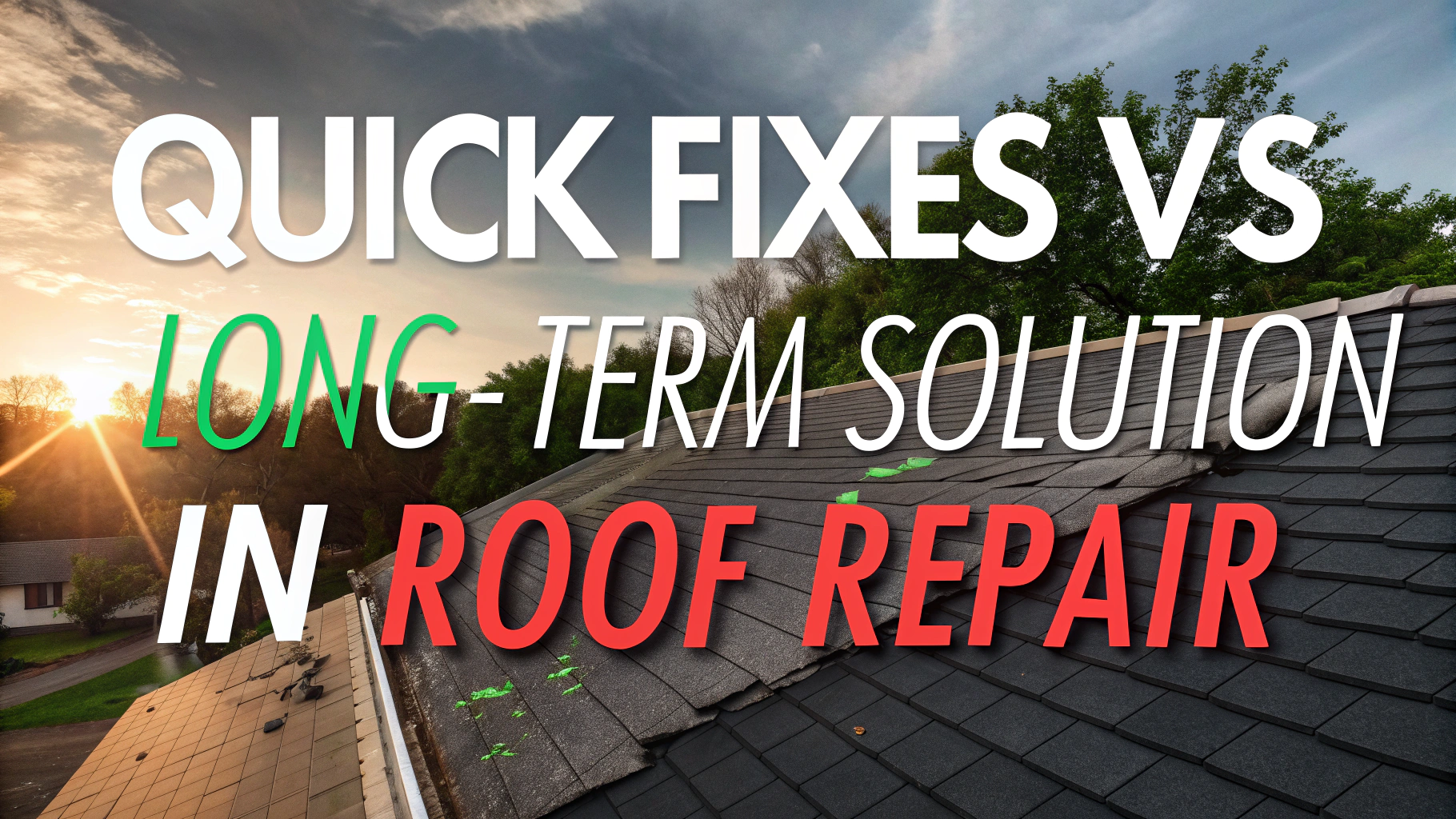 Quick Fixes vs. Long-Term Solutions in Roof Repair